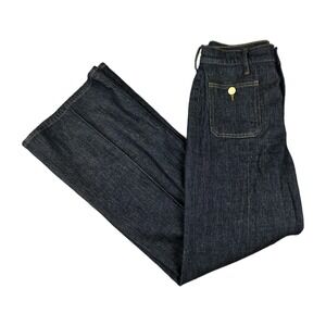 J Crew Jeans Womens Size 27 '96 Denim Trouser Sailor Wide‎ Leg Dark Wash